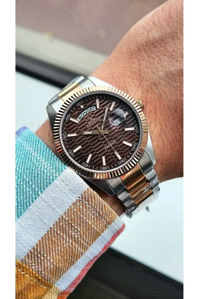 Raymond Erkek Kol Saati RYM-61001-R138  Çelik Kordon