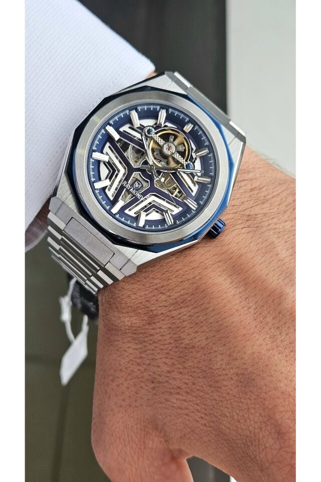 Raymond Erkek Kol Saati RYM-311656-R44 -Yuvarlak Kasa Çelik Kordonlu-