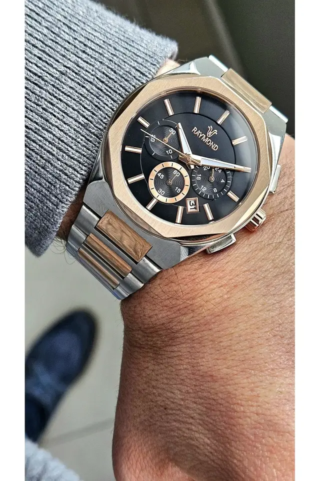 Raymond Erkek Kol Saati RYM-81654-R144  Çelik Kordon