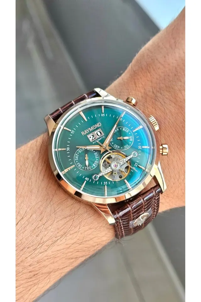 Raymond Erkek Kol Saati Rym-4123-R17  Deri Kordon