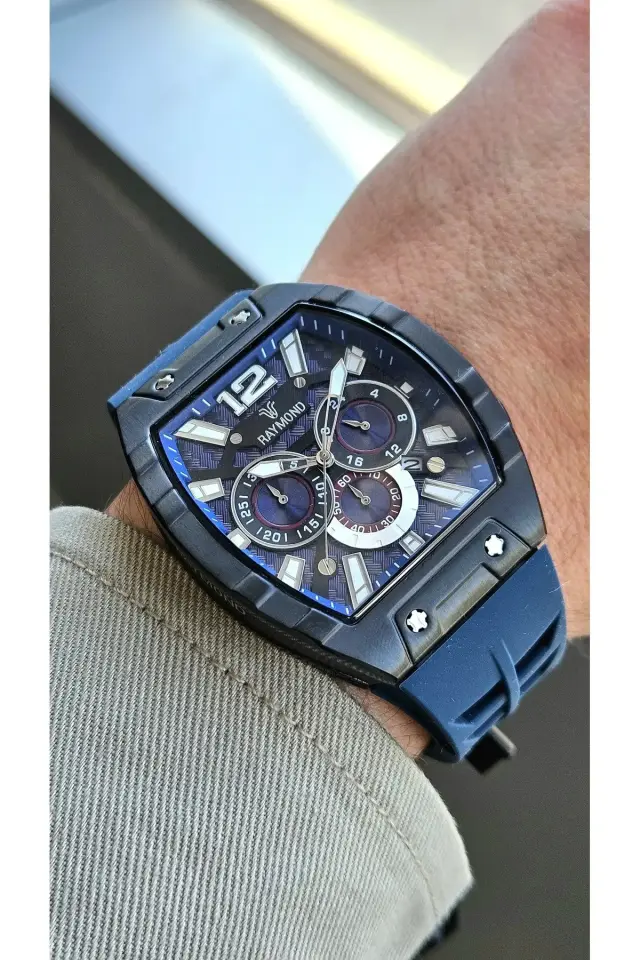 Raymond Erkek Kol Saati BBK-BL  Silikon Kordon