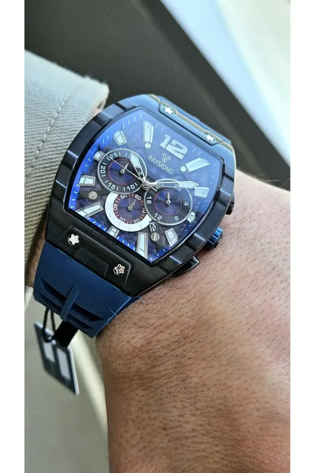 Raymond Erkek Kol Saati BBK-BL  Silikon Kordon