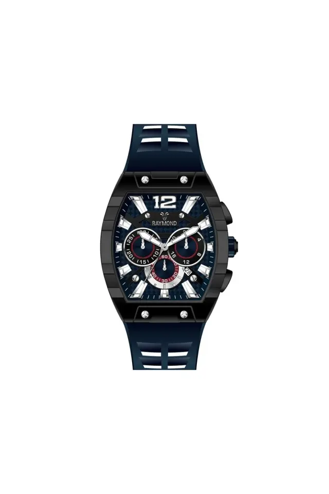 Rym-83604 Paslanmaz Çelik - Silikon Kordon - 2 Yıl Garanti - Raymond Erkek Kol Saati BBK-BL