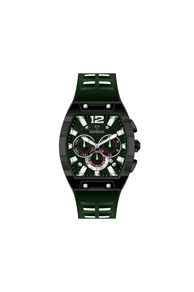 Raymond Erkek Kol Saati CBK-GREEN  Silikon Kordon