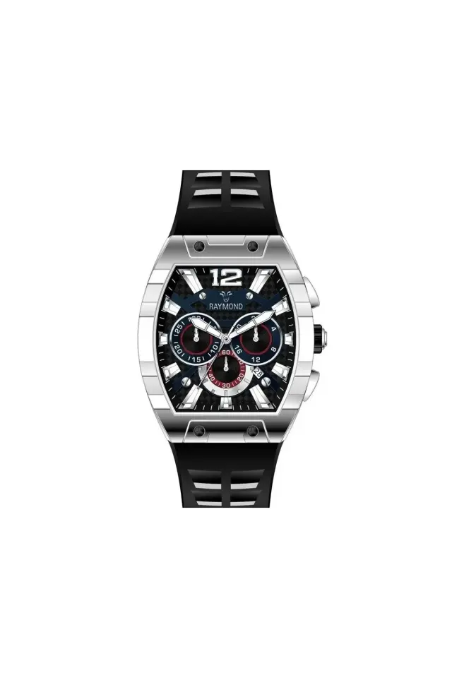 Raymond Erkek Kol Saati FSS-BK  Silikon Kordon