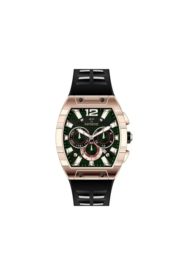 Raymond Erkek Kol Saati IRG-BK  Silikon Kordon