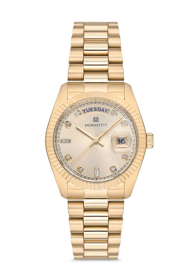 Momentus Paslanmaz Çelik Kordon Quartz  Kadın Kol Saati CW134G-08SG