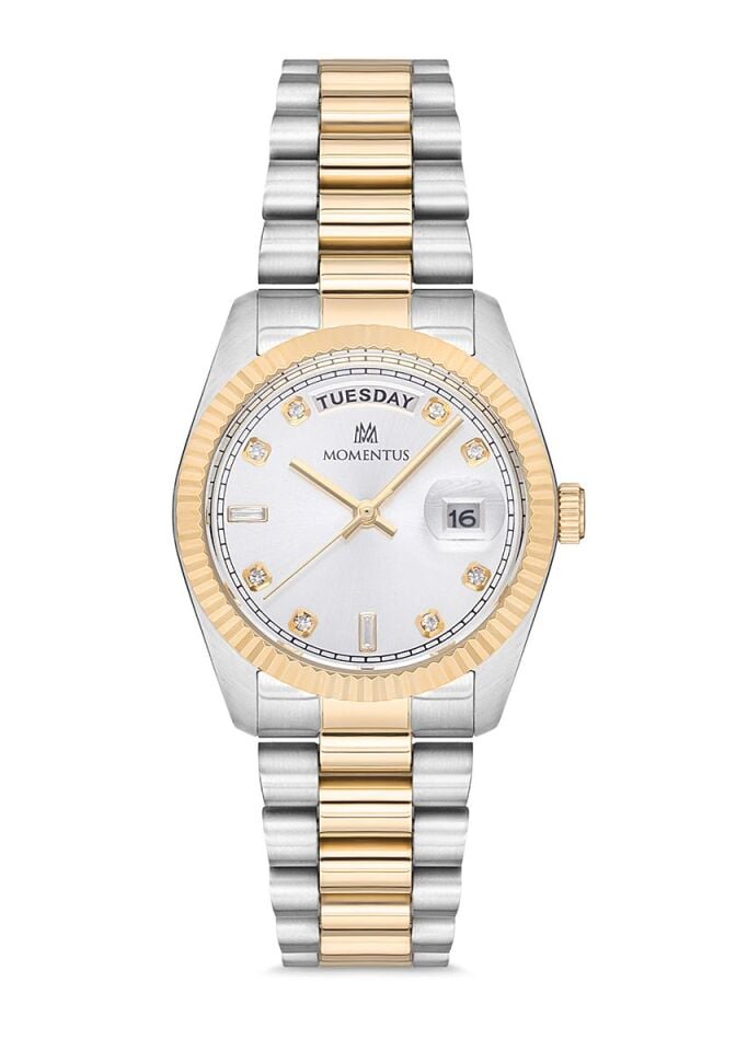 Momentus Paslanmaz Çelik Kordon Quartz  Kadın Kol Saati CW134T-02SG