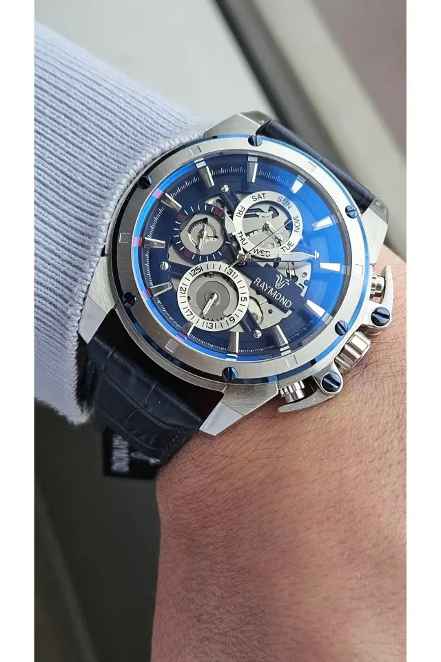 Raymond Erkek Kol Saati ESS-BL  Deri Kordon