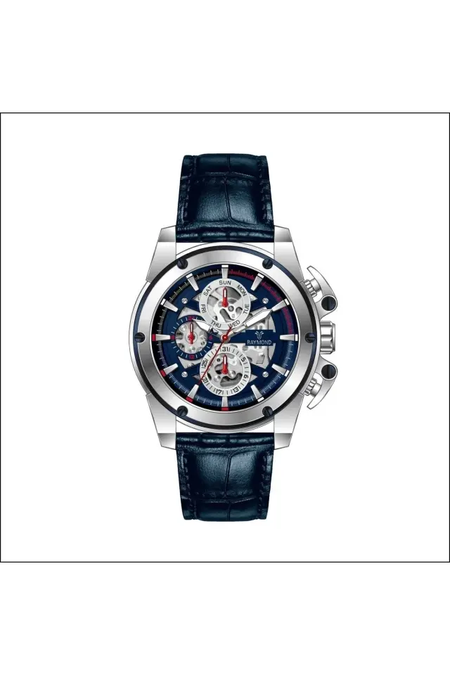 Rym-4469 Paslanmaz Çelik Kasa - Deri Kordon - 2 Yıl Garanti - Erkek Kol Saati ESS-BL