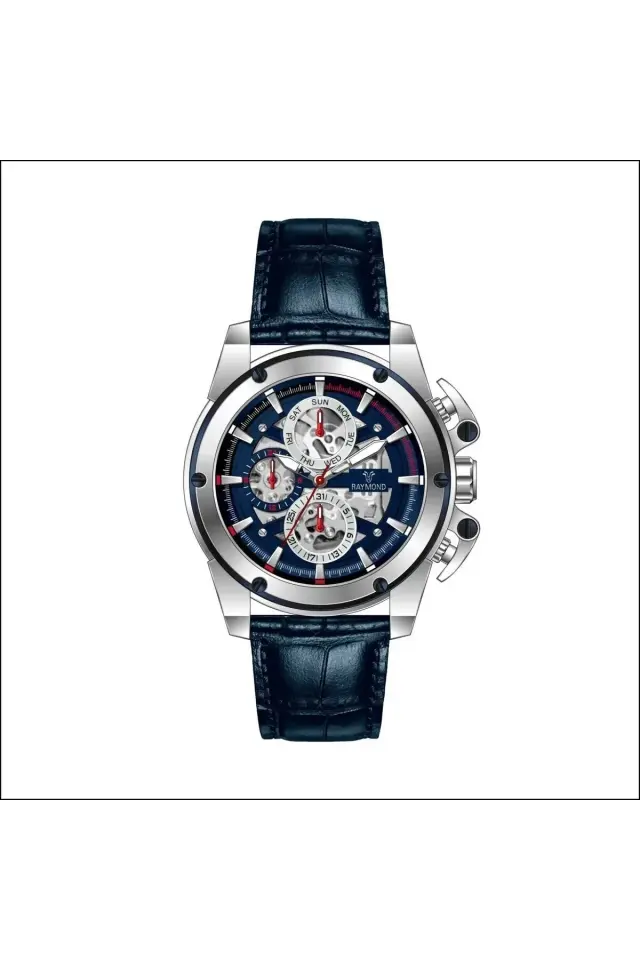 Raymond Erkek Kol Saati ESS-BL  Deri Kordon