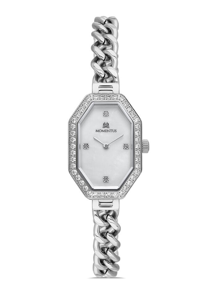 Momentus Paslanmaz Çelik Kordon Quartz  Kadın Kol Saati SS407S-09SS