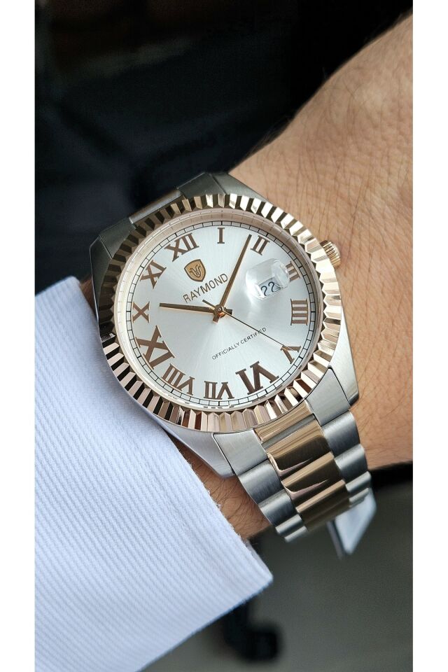 Raymond Erkek Kol Saati RYM-611821M-R140  Çelik Kordon