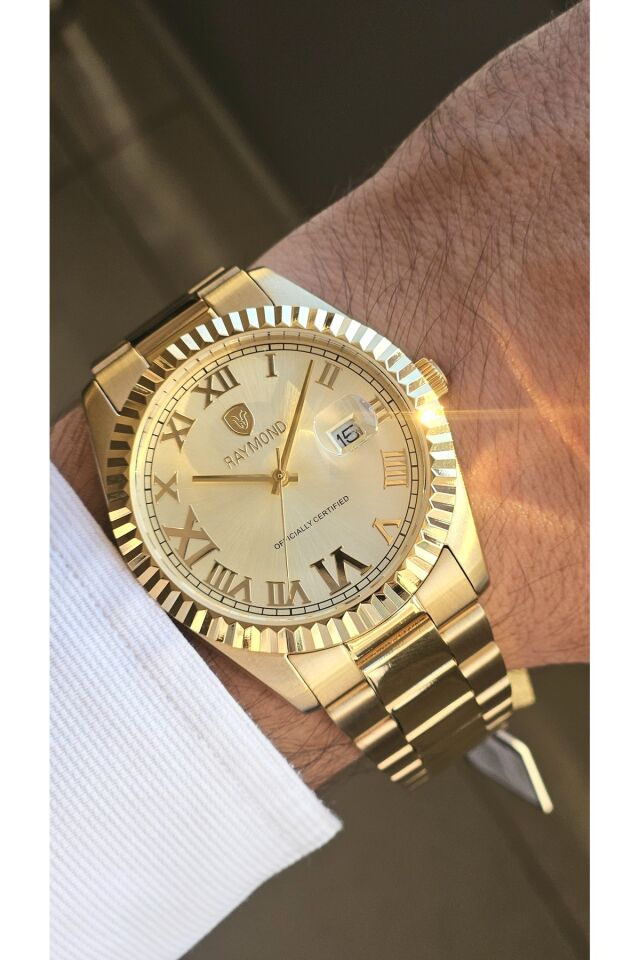 Raymond Erkek Kol Saati RYM-611821M-R45  Çelik Kordon