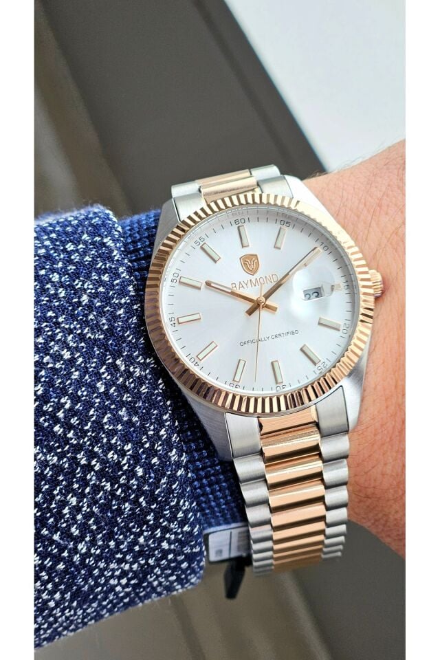 Raymond Erkek Kol Saati 00288-R140  Çelik Kordon