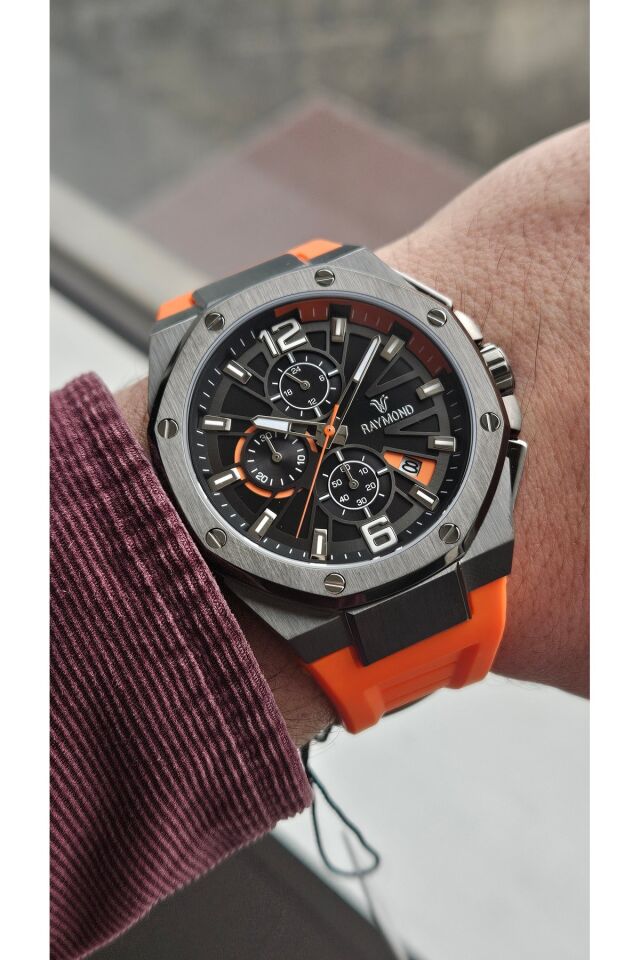 Raymond Erkek Kol Saati RYM-83605-R155  Silikon Kordon