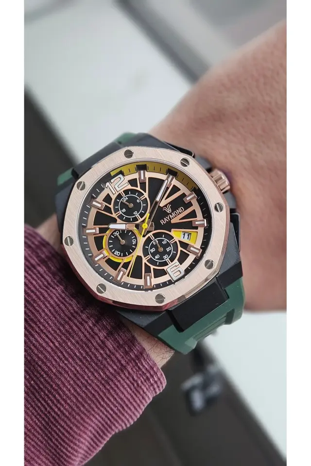 Raymond Erkek Kol Saati RYM-83605-R105  Silikon Kordon