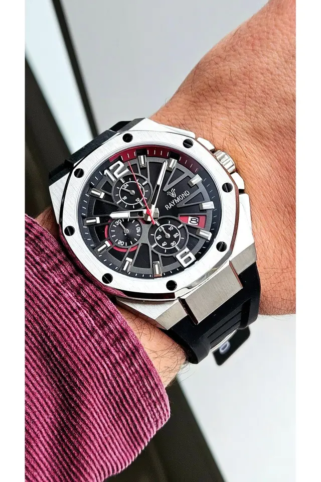 Raymond Erkek Kol Saati RYM-83605-R80  Silikon Kordon