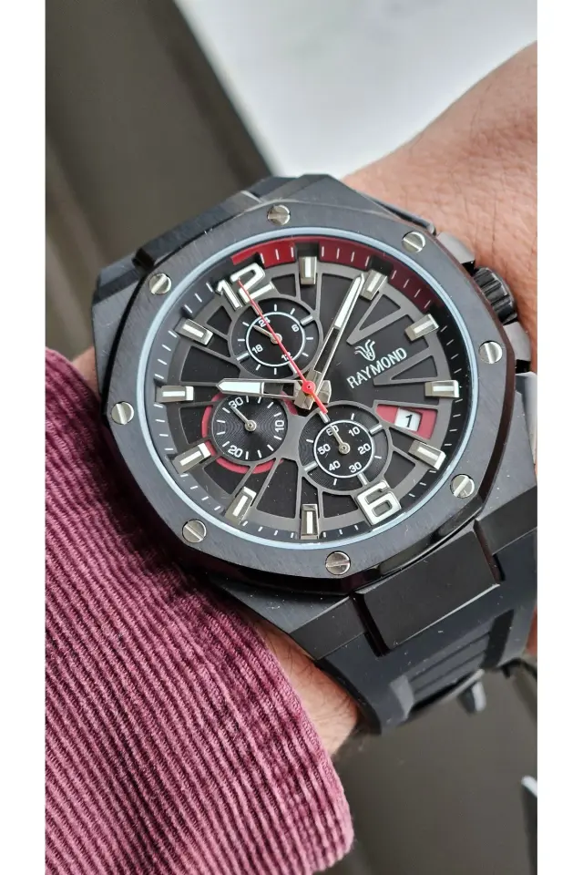 Raymond Erkek Kol Saati RYM-83605-R50  Silikon Kordon