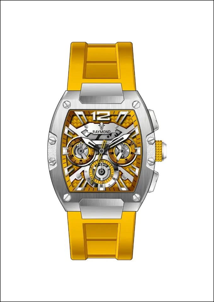 Raymond Erkek Kol Saati RYM-9D76-R73  Silikon Kordon