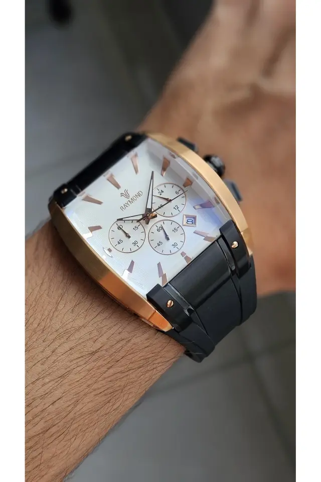 Raymond Erkek Kol Saati RYM-A2039M-R16  Silikon Kordon