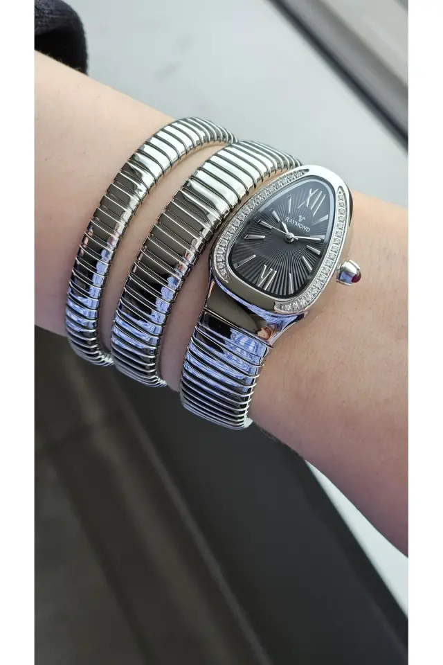 Rym-010466 Yılan Model Kadın Kol Saati - %100 Çelik Kasa Ve Kordon - 2 Yıl Garanti RYM-010466-R68
