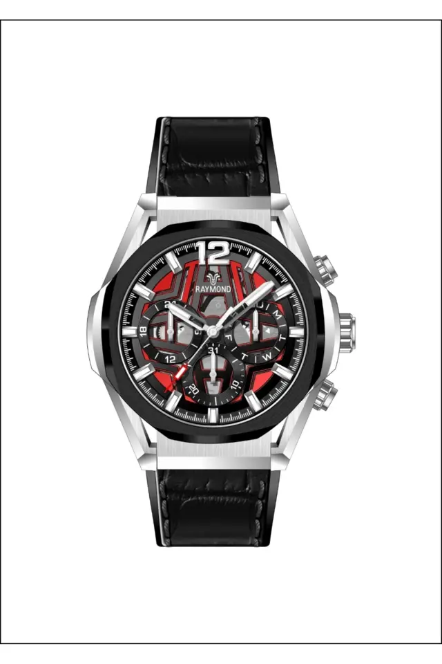 Raymond Erkek Kol Saati RYM-9D13-R50  Deri Kordon