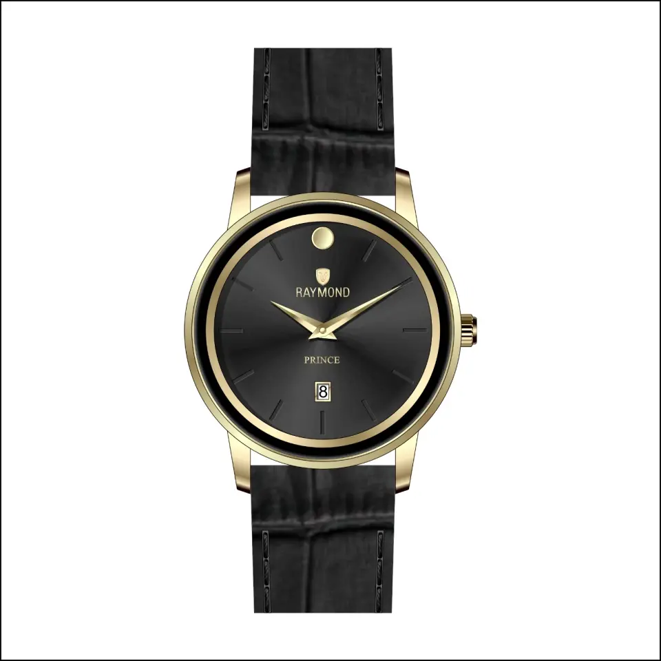 Raymond Erkek Kol Saati - Rym-1036 Çelik Kasa - Garantili Klasik Saat goldk