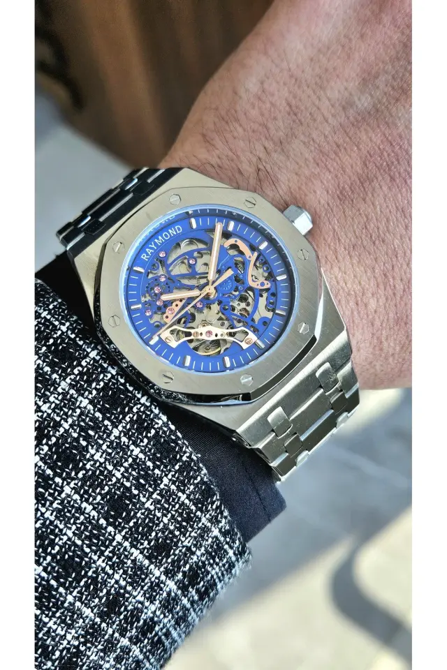 Raymond Erkek Kol Saati RYM-1012-R78  Çelik Kordon