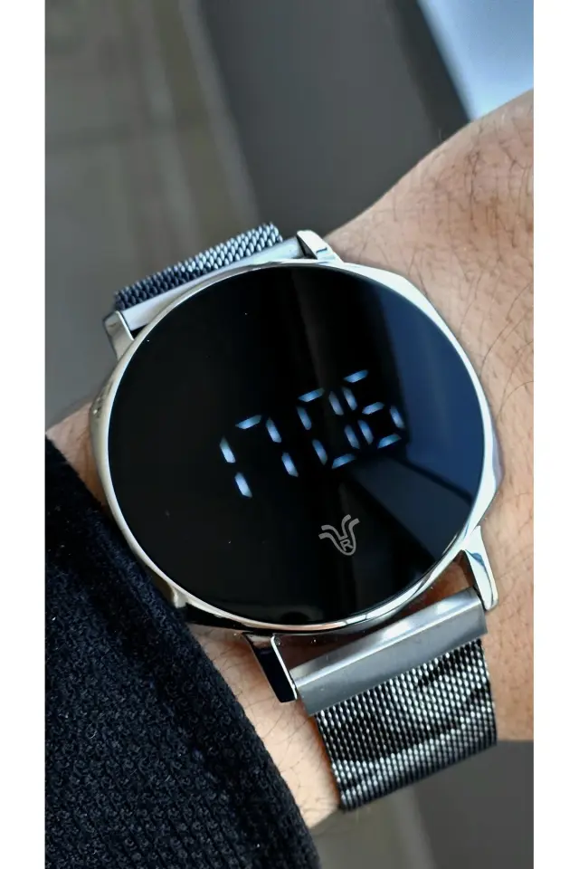 Rym-1124 Dijital Erkek Kol Saati - Çelik Kasa Ve Mıknatıslı Kordon - 5 Atm - 2 Yıl Garanti RYM-1124-R86