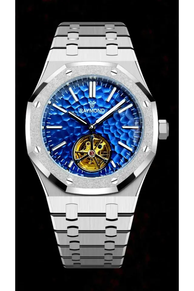 Rym-0710 Raymond Otomatik Erkek Kol Saati - Safir Cam Ve Paslanmaz Çelik - 2 Yıl Garantili RYM-0710-R78