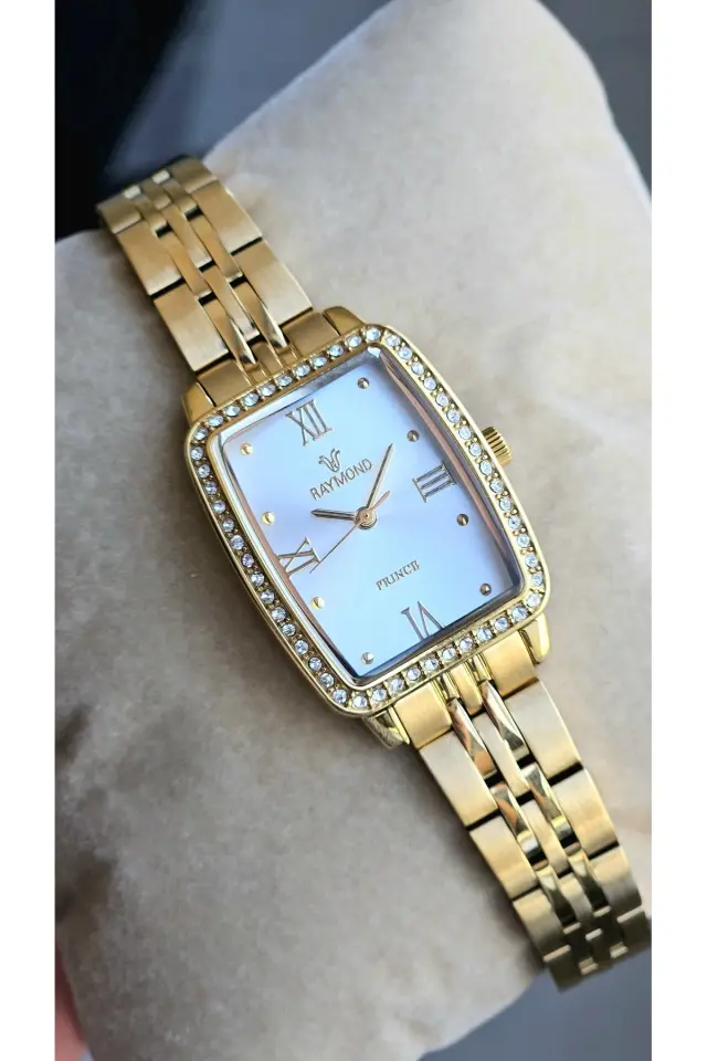 Rym-211701 Paslanmaz Çelik - 2 Yıl Garanti - Raymond Kadın Kol Saati E GOLD-W
