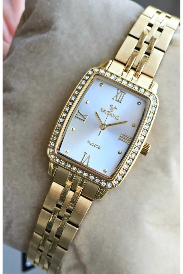 Raymond Kadın Kol Saati E GOLD-W  Çelik Kordon