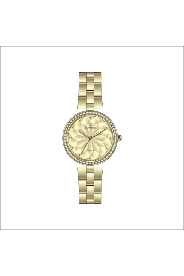 Raymond Kadın Kol Saati AGOLD  Çelik Kordon