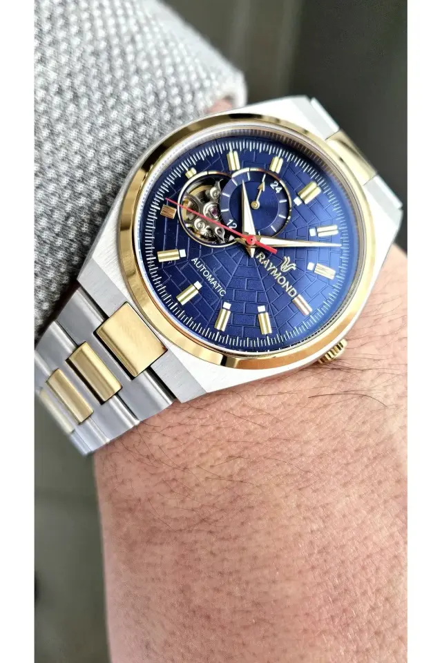 Raymond Erkek Kol Saati FIPG-BL  Çelik Kordon