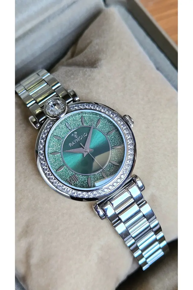 Rym-280271 Paslanmaz Çelik - 2 Yıl Garanti - Raymond Kadın Kol Saati KSS-GREEN
