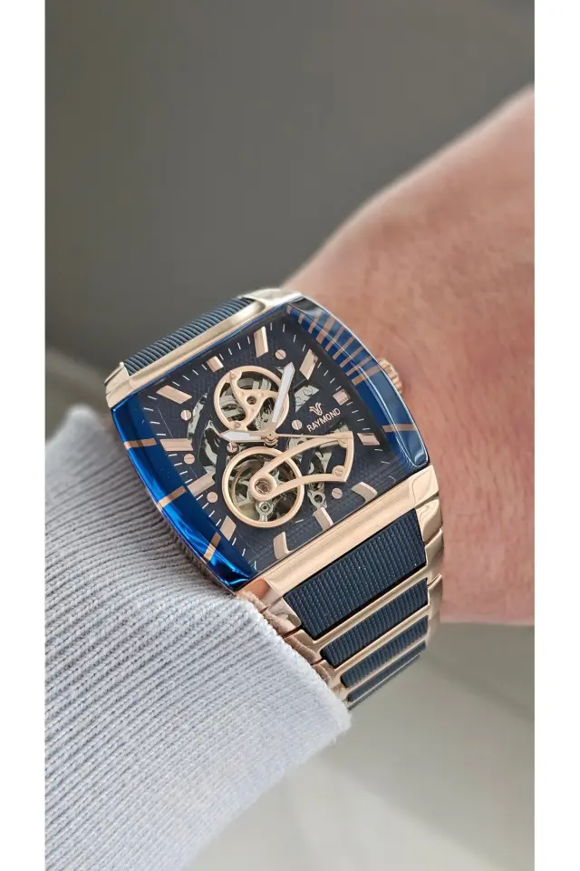 Rym-5129 Raymond Otomatik Erkek Kol Saati - %100 Çelik Ve 2 Yıl Garantili RYM-5129-R135