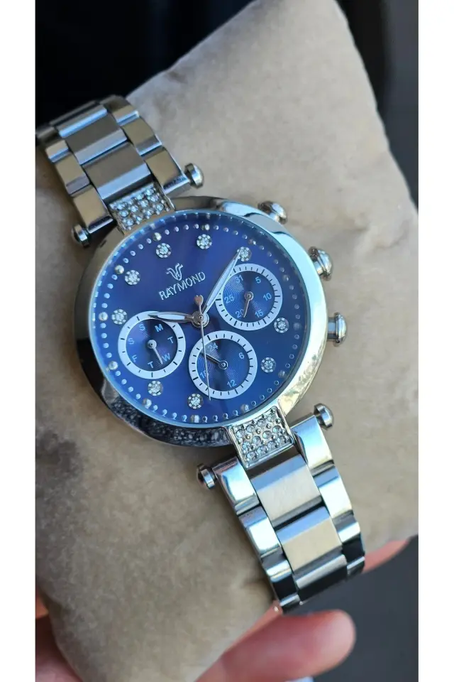 Raymond Kadın Kol Saati SS-BL  Çelik Kordon