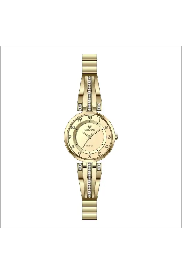 Rym-1041 Kadın Kol Saati - Paslanmaz Çelik Kasa Ve Korodn - 2 Yıl Garanti B GOLD-W