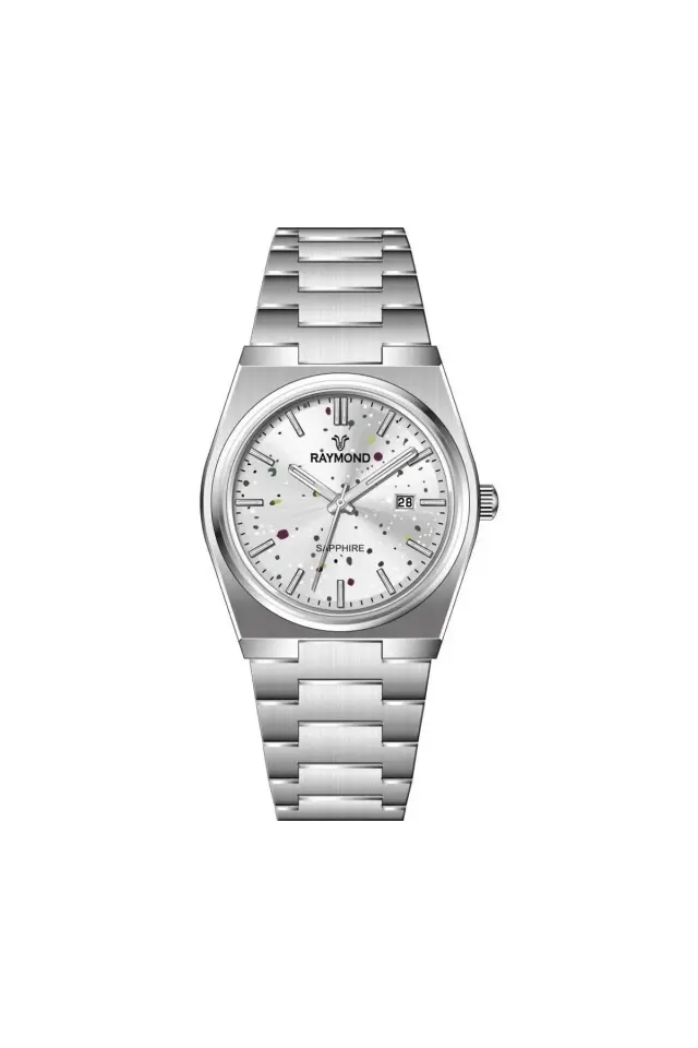 Raymond Erkek Kol Saati Beyaz  Çelik Kordon