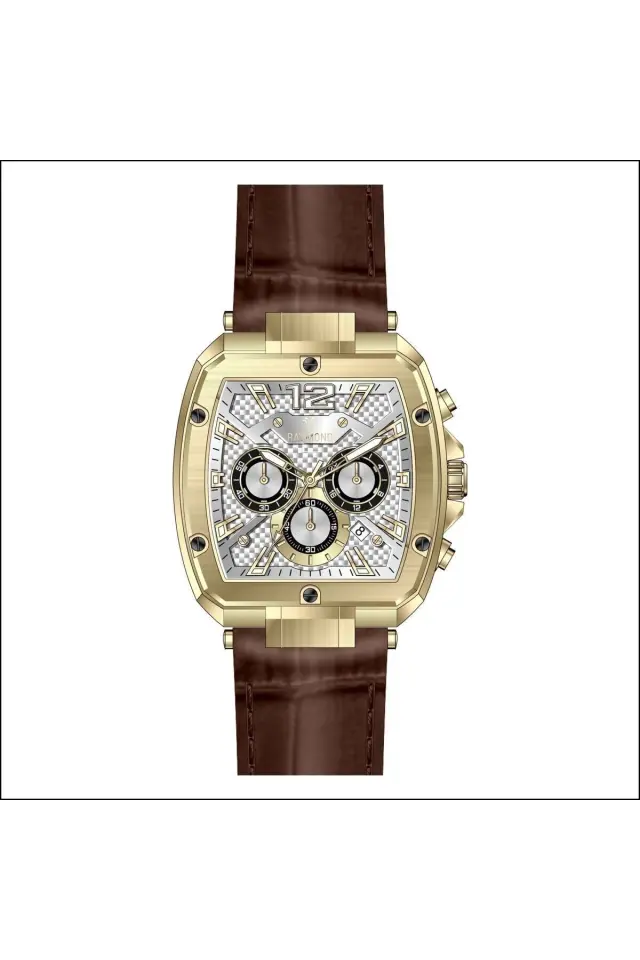 G831719M Deri Kordon Erkek Kol Saat - Paslanmaz Çelik - 2 Yıl Garanti H RG-BRW-W