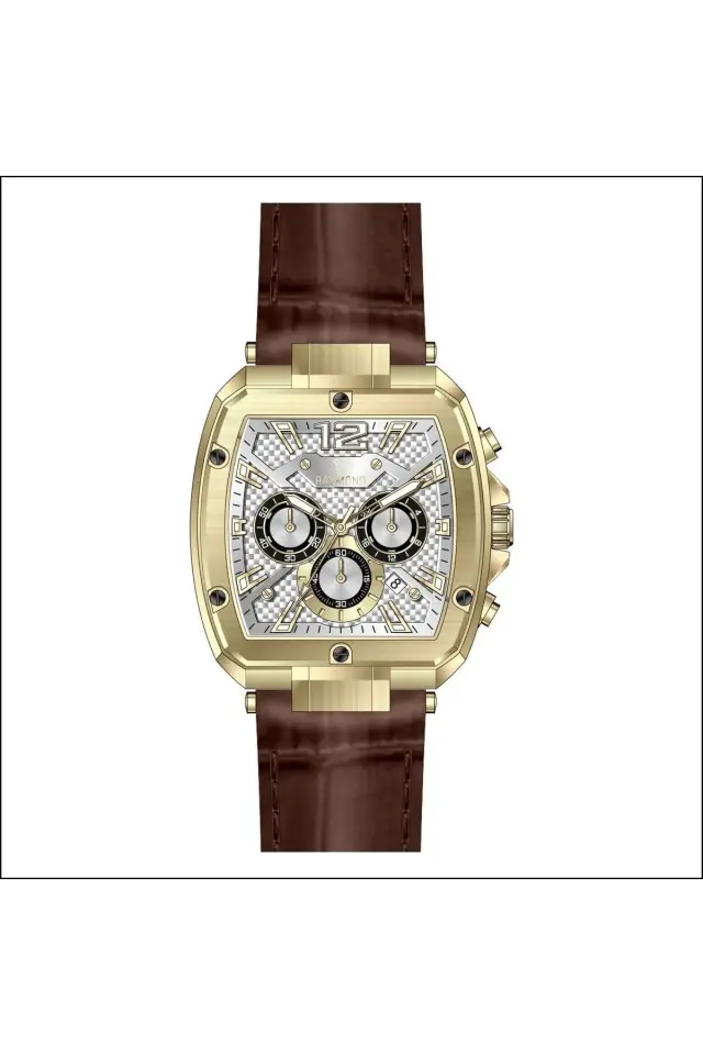 Raymond Erkek Kol Saati H RG-BRW-W  Deri Kordon