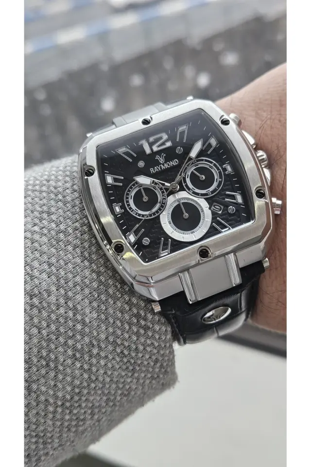 G831719M Deri Kordon Erkek Kol Saat - Paslanmaz Çelik - 2 Yıl Garanti BSS-BK