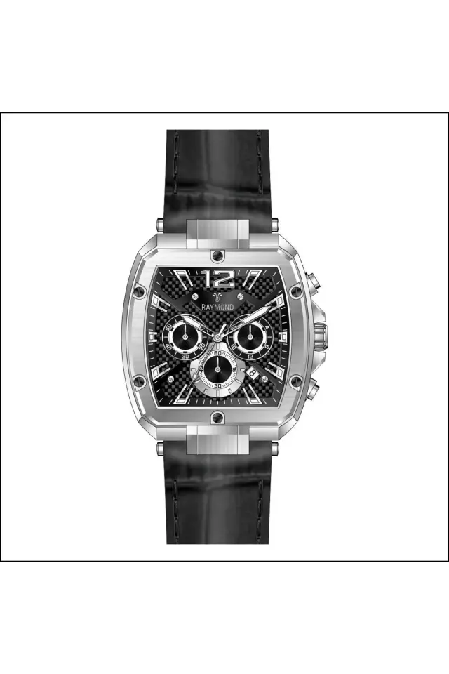 Raymond Erkek Kol Saati BSS-BK  Deri Kordon