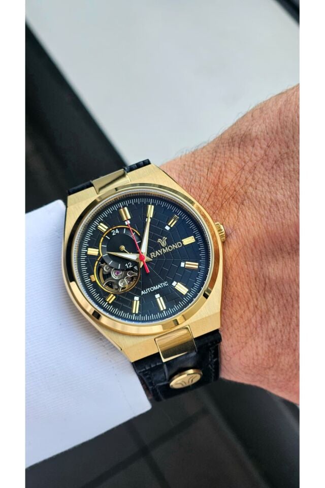 Raymond Erkek Kol Saati RYM-250424-DR-R120  Deri Kordon