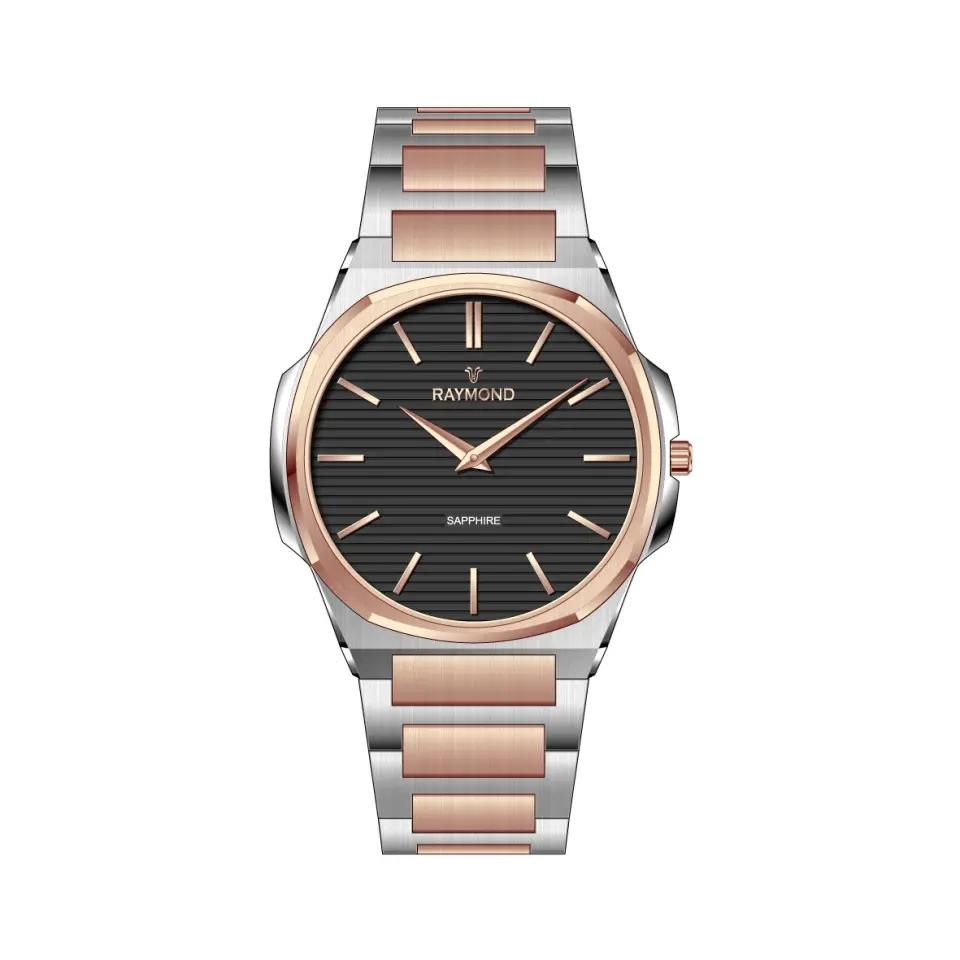 Rym-280273 Ultra Slım Raymond Erkek Kol Saati - Safir Cam Ve %100 Paslanmaz Çelik - 2 Yıl Garanti RYM-280273-R110